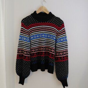 American Eagle Multicolor Cottton Blend Womens Sweater Size Large